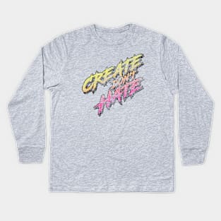 Create Don't Hate Retro Kids Long Sleeve T-Shirt